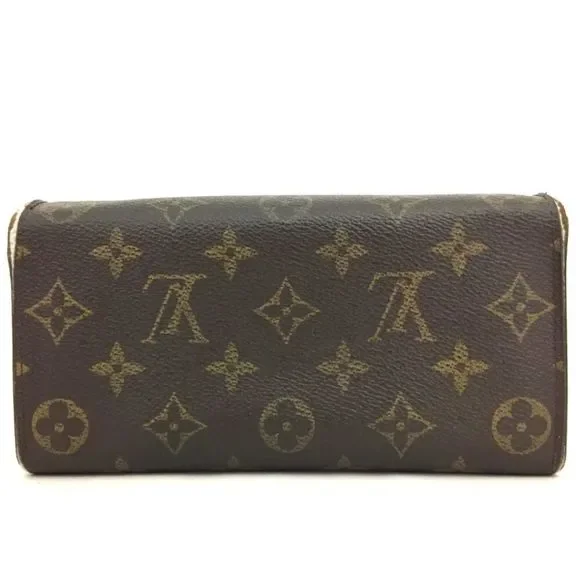 Louis Vuitton Monogram Portefeiulle Sarah Long Bifold Wallet /R5066 - Picture 4 of 8